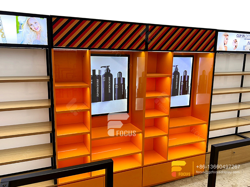 Custom Wig Shelf Display Hair Shelf Beauty Shop Furniture
