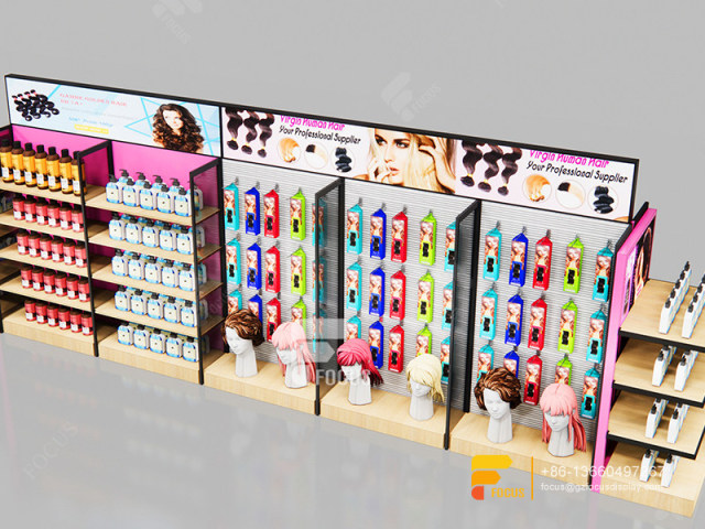 Beauty Shelves Hair Bundles Display Beauty Store Shelf