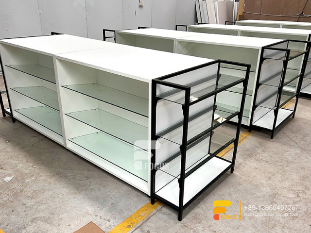Custom Hair Counter Wig Wall Displays Retail Beauty Shelf