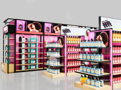 Beauty Bar Shop Design Metal Wig Display Hair Hair Showcase