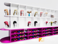 Beauty Retail Counter Wig Store Decor Salon Cabinet Station