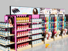 Slatwall Display Units Hair Salon Cabinet Beauty Custom Store