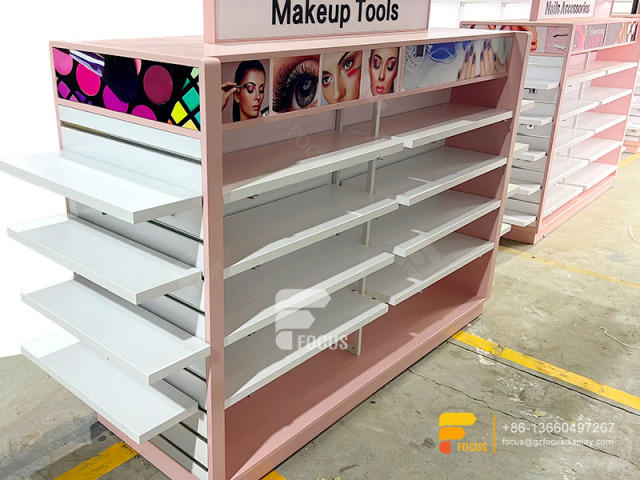 Customized Wig Rack Hair Display Slatwall Shelves