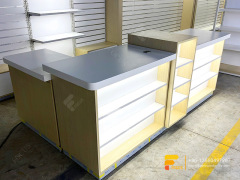 Customized Hair Show Case Wig Shelf Custom Slatwall