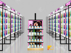 Commercial Slatwall Wig Display Shelves Hair Salon Display Shelf