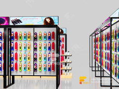 Custom Beauty Retail Wig Display Rack Hair Shop Display