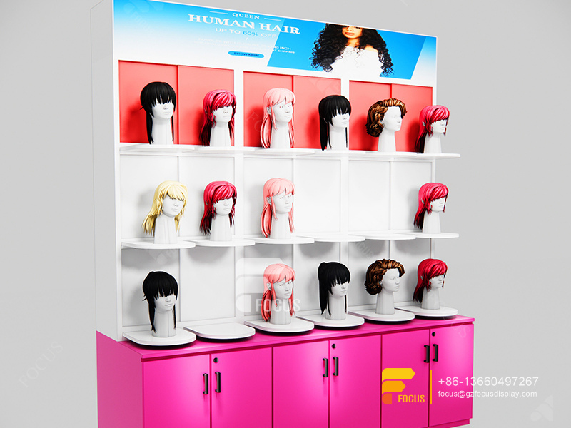 Beauty Supply Store Fixtures Wig Shelves Hair Bundles Display
