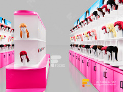 Beauty Product Display Stand Wig Wall Shelf Hair Salon Shelves