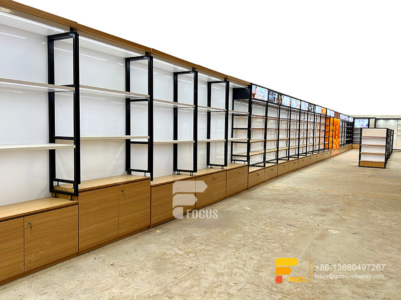 Wig Display Cabinet Hair Show Case Beauty Supplies Shelves