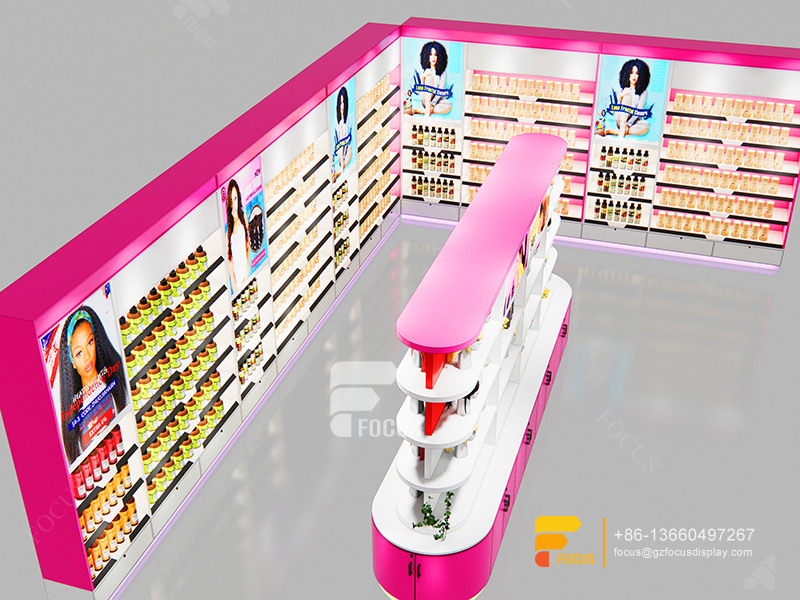 Beauty Supply Store Shelves Wig Wall Shelf Hair Shop Furniture