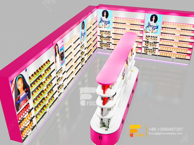 Beauty Supply Store Shelves Wig Wall Shelf Hair Shop Furniture