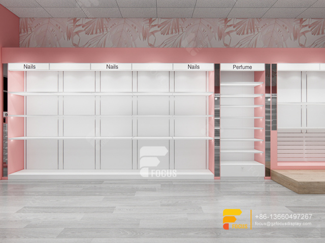 Wall Mounted Wig Display Wig Shelves Beauty Supply Store Furniture