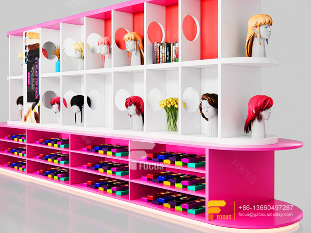 Beauty Supply Store Fixtures Wig Shelves Hair Bundles Display