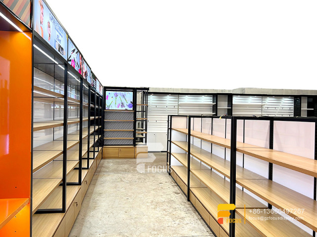 Wig Display Cabinet Hair Show Case Beauty Supplies Shelves