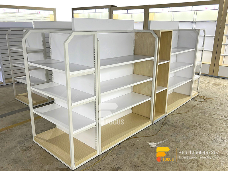 Hair Salon Interior Decoration Wig Display Glass Showcase Salon Furniture
