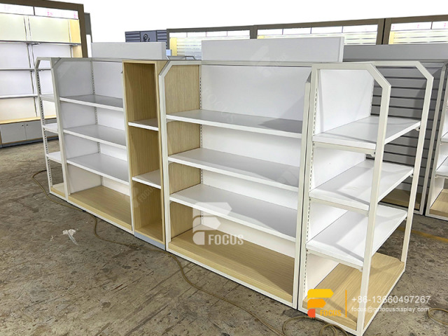 Costum Hair Store Design Wig Display Shelf Slatwall Stand