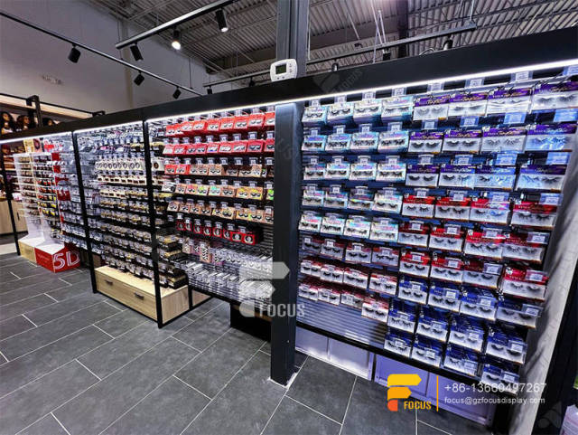 Hair Salon Layout Wig Display Shelvess Beauty Cabinet