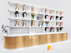 Beauty Hair Store Wig Display Shelf Beauty Bar Shop Design