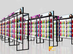Commercial Slatwall Wig Display Shelves Hair Salon Display Shelf
