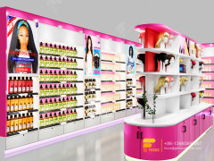 Beauty Store Display Hair Supply Store Wig Head Wall Display