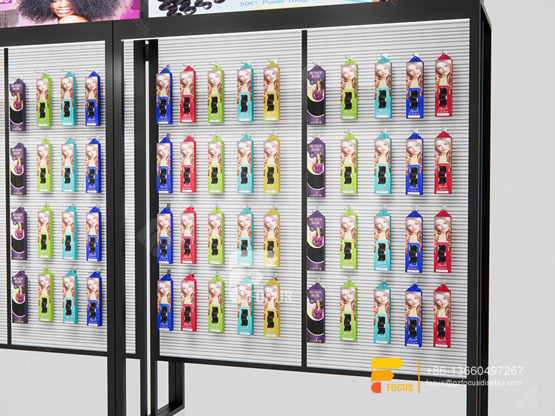 Slatwall Unit Wig Display Shelves Hair Shop Furniture