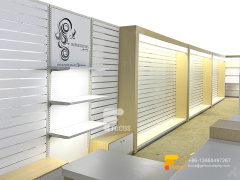 Customized Hair Show Case Wig Shelf Custom Slatwall