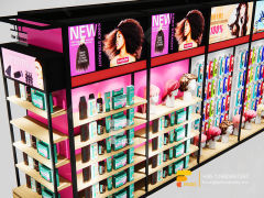Slatwall Display Units Hair Salon Cabinet Beauty Custom Store