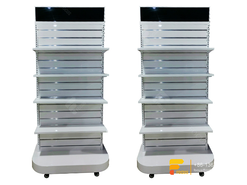 Custom Wig Shelf Hair Care Store Design Shelving Slatwall