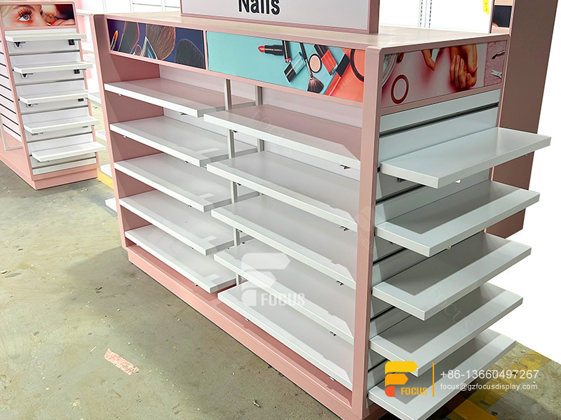 Customized Wig Rack Hair Display Slatwall Shelves