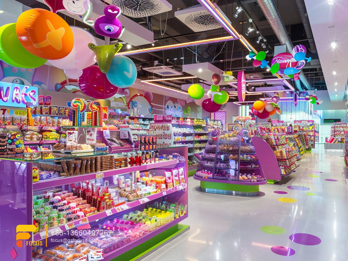 bulk candy display cases snack store design chocolate shop decoration