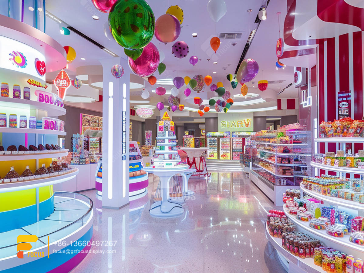 bulk candy display cases snack store design chocolate shop decoration