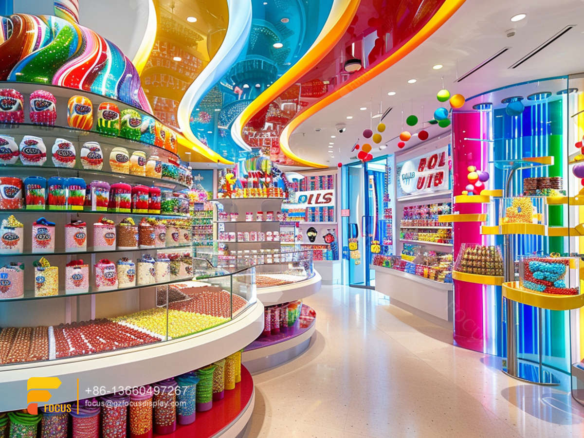 candy display cases sweet shop interior design chocolate glass counter