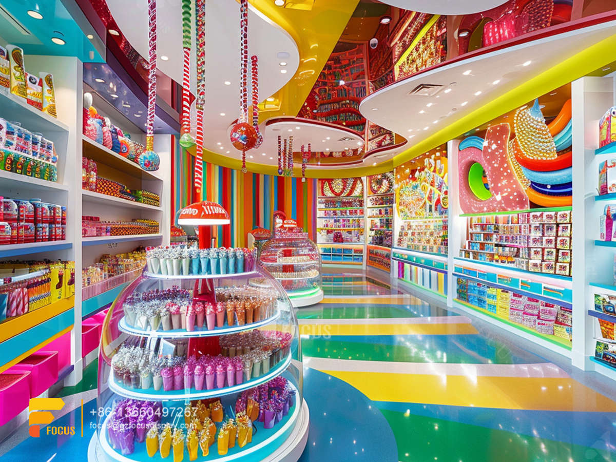 candy display cases sweet shop interior design chocolate glass counter