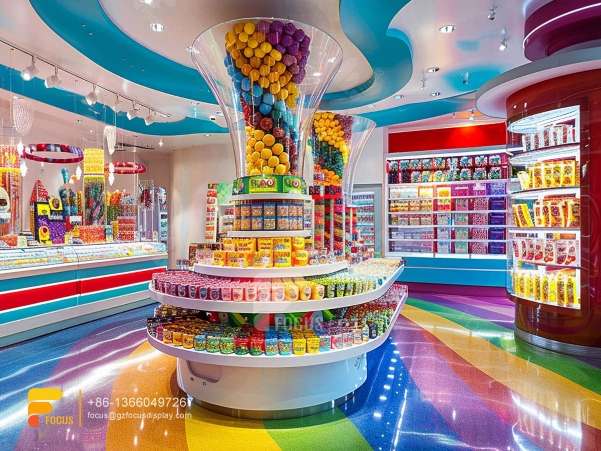 candy display rack sweet shop designs chocolate shelf