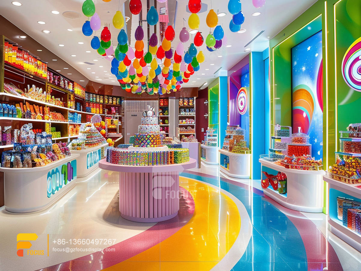 candy display shelving chocolate shops sweet shop counter design