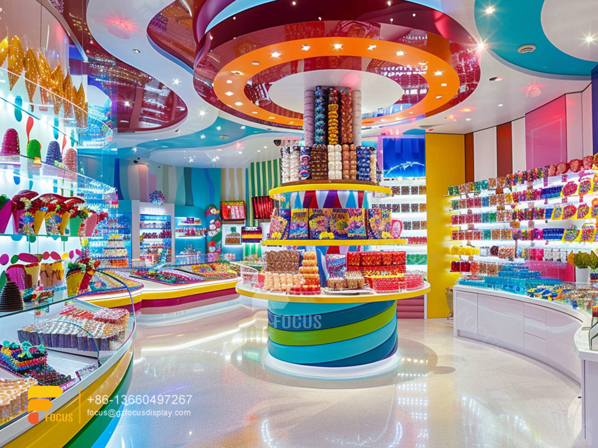 candy displays snack store design chocolate cabinet