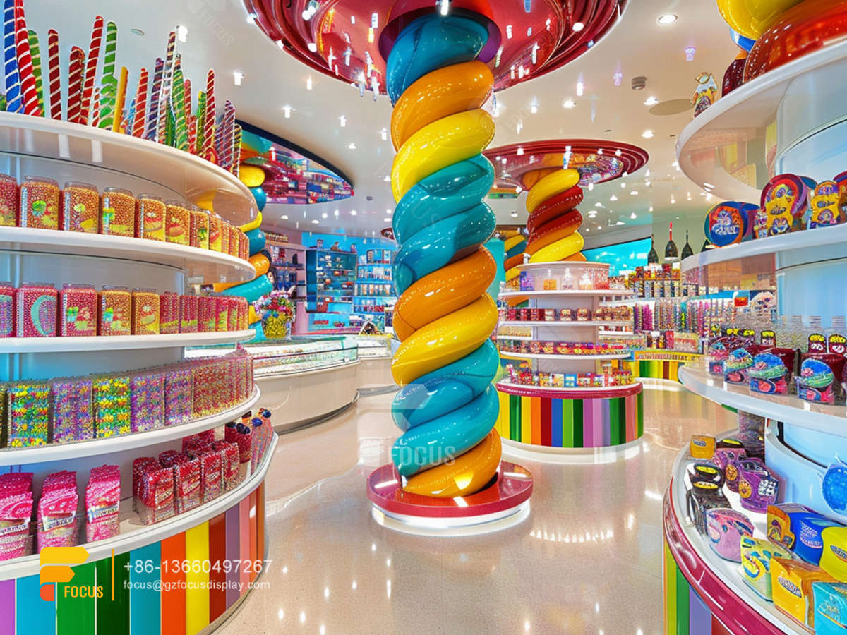 candy displays snack store design chocolate cabinet