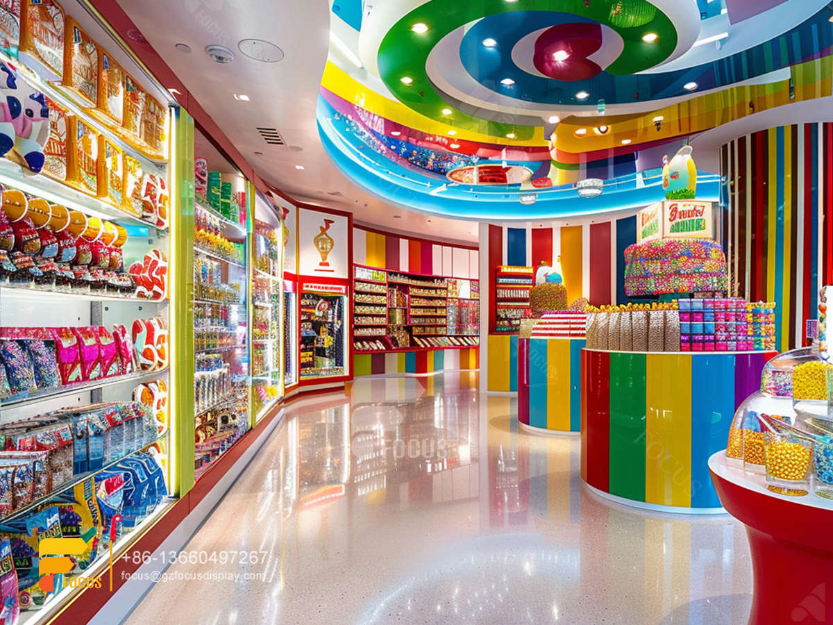 candy racks snacks shop design custom chocolate counter display