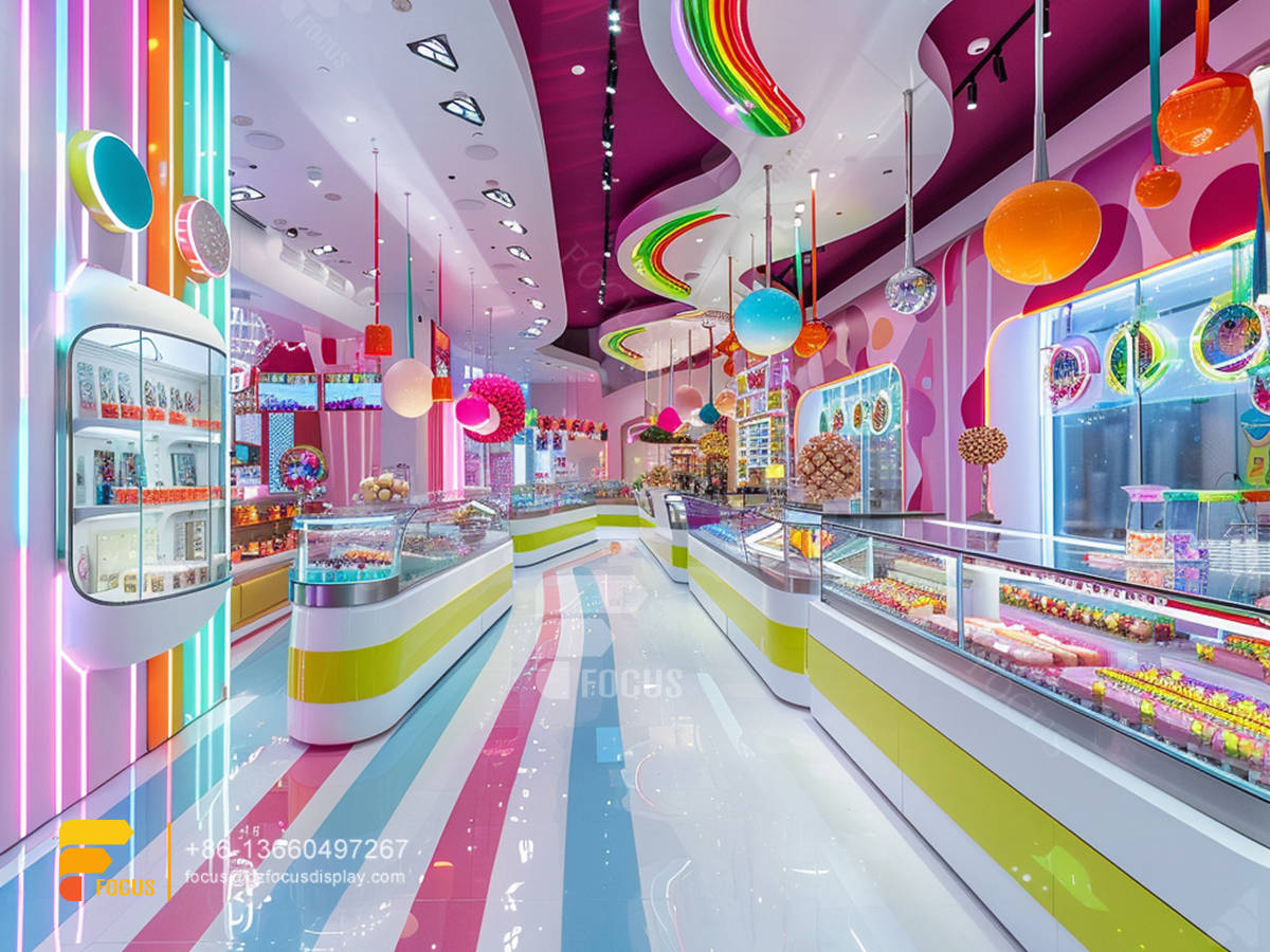 candy shop displays modern sweet shop chocolate glass counter