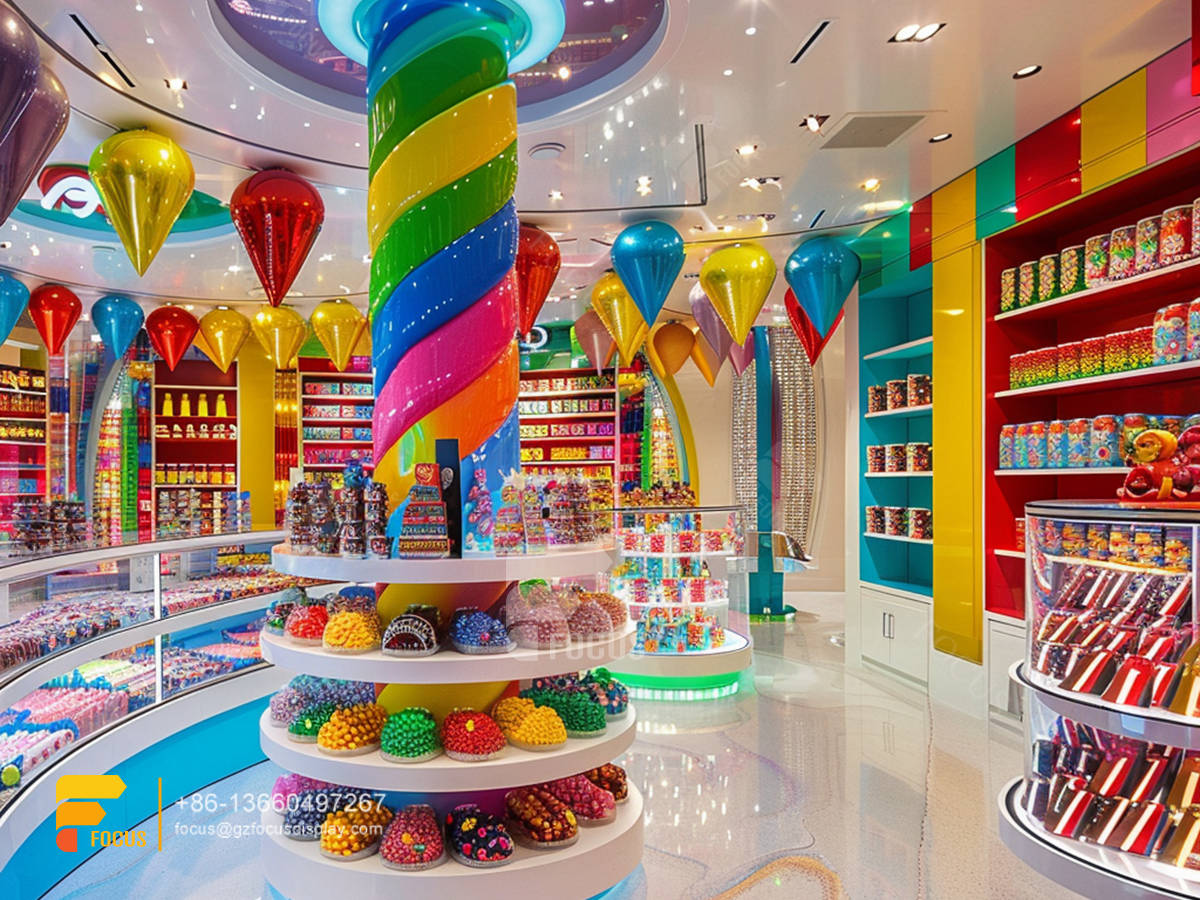 candy stand display lollipop sweet shop chocolate shop decoration