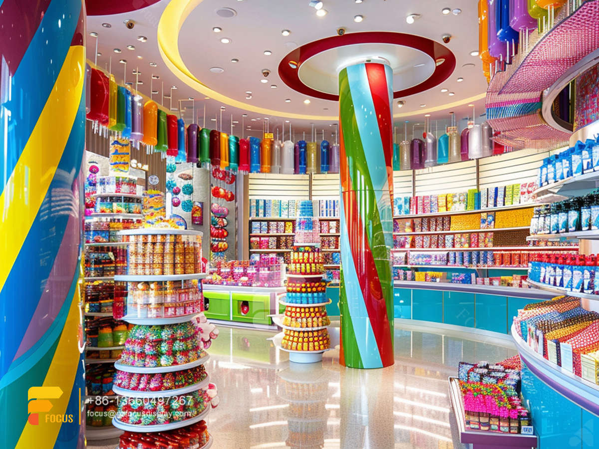 candy stand display lollipop sweet shop chocolate shop decoration
