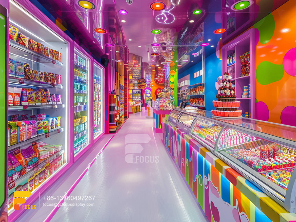 candy store display cases chocolate counter sweet shop design
