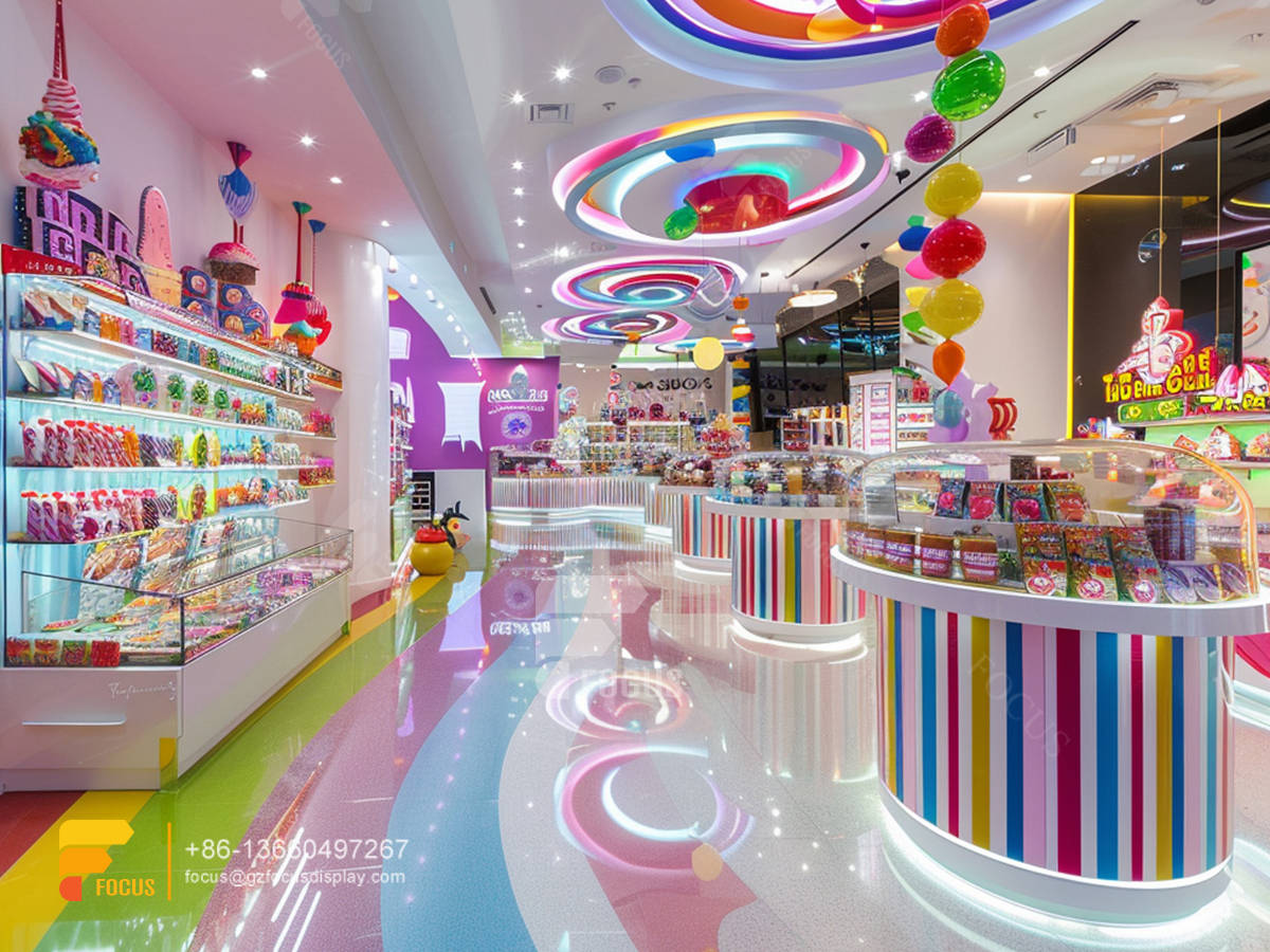 candy store display cases chocolate counter sweet shop design