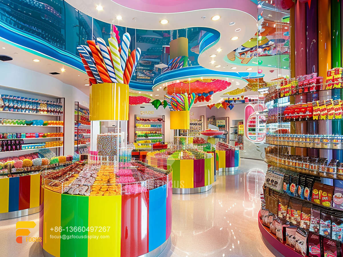 christmas candy display snack store design chocolate store