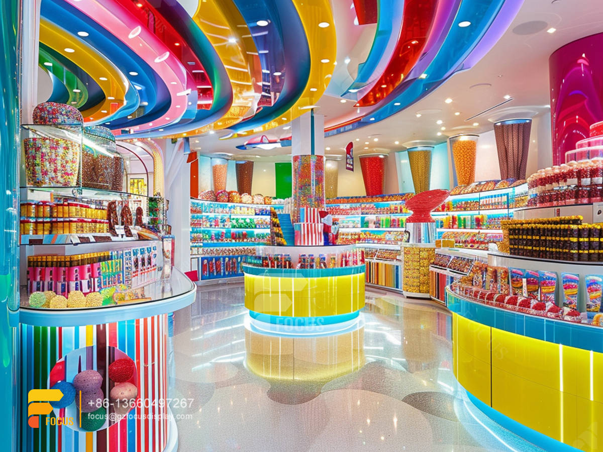 christmas candy display snack store design chocolate store