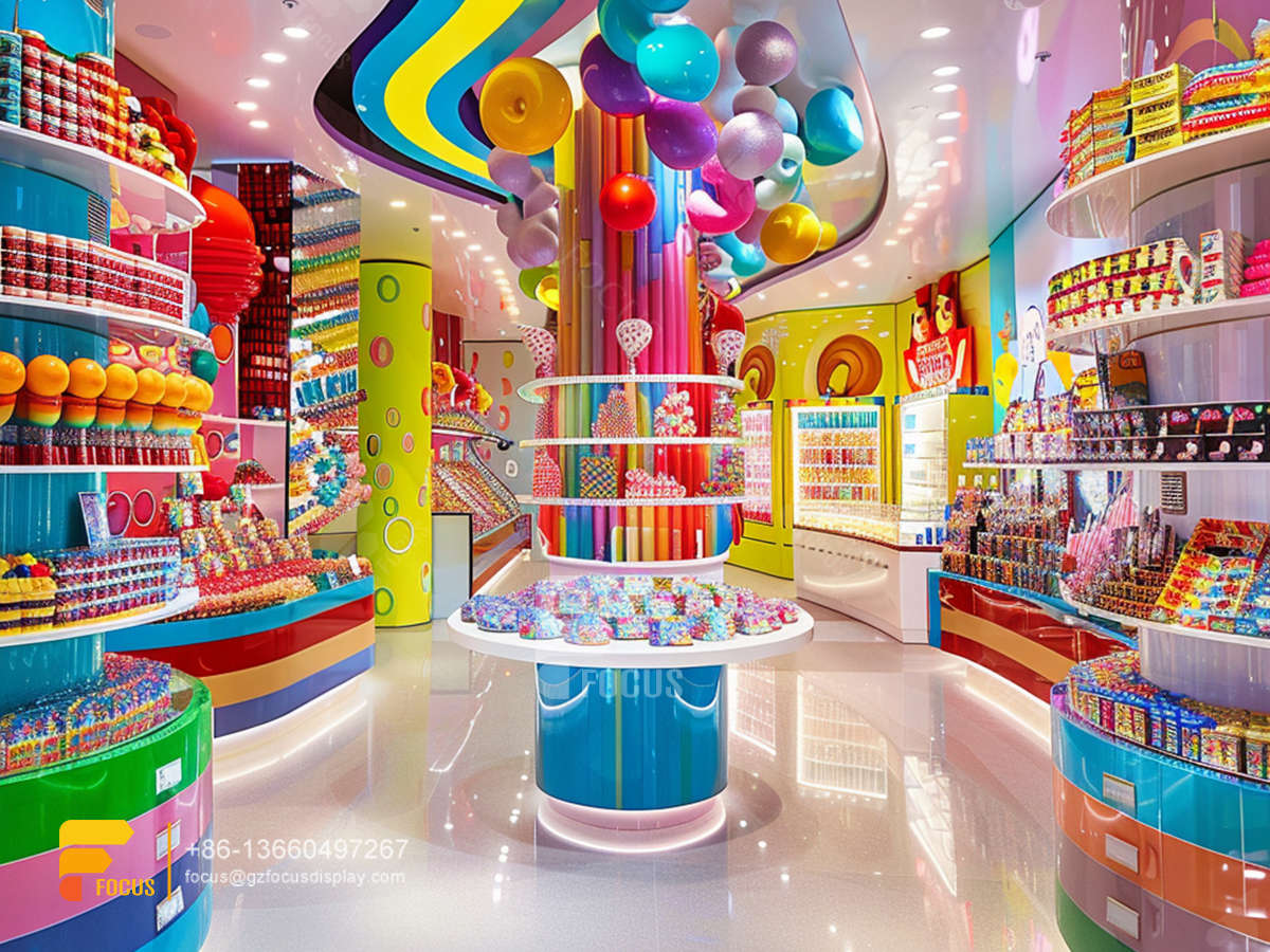 christmas candy display snack store design chocolate store