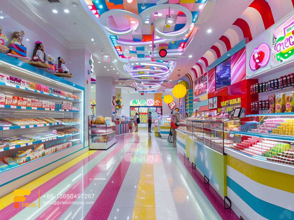cotton candy display rack design chocolate shop chocolate shop design