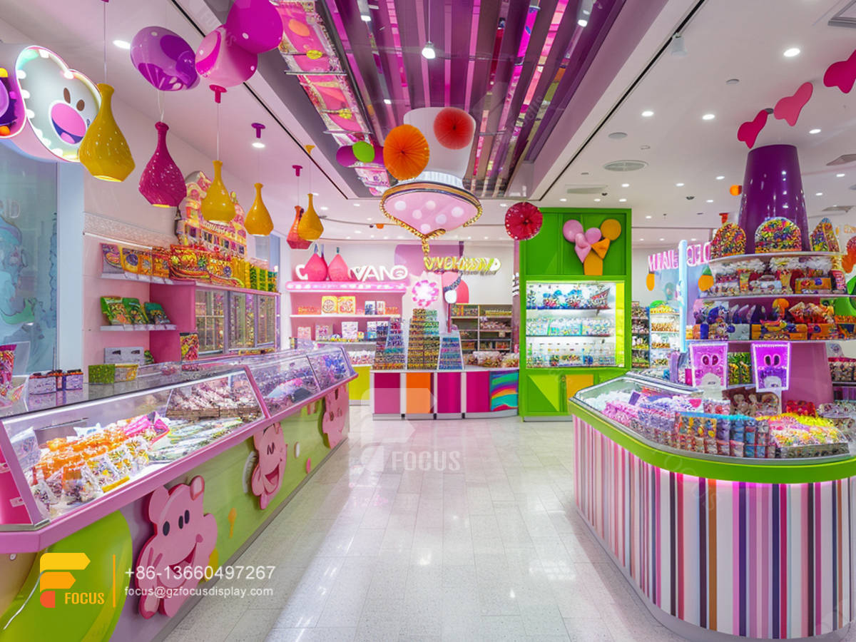 cotton candy display rack design chocolate shop chocolate shop design