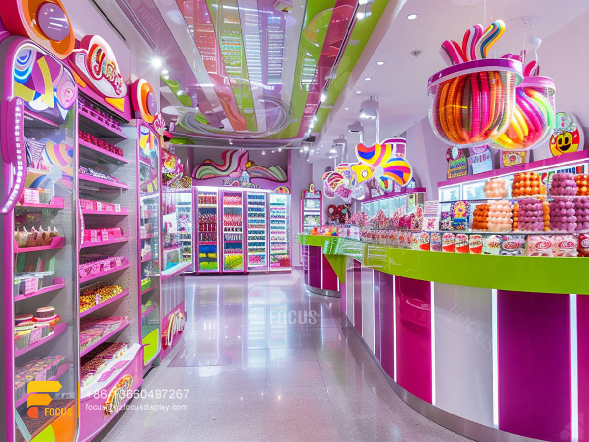 cotton candy display rack design chocolate shop chocolate shop design