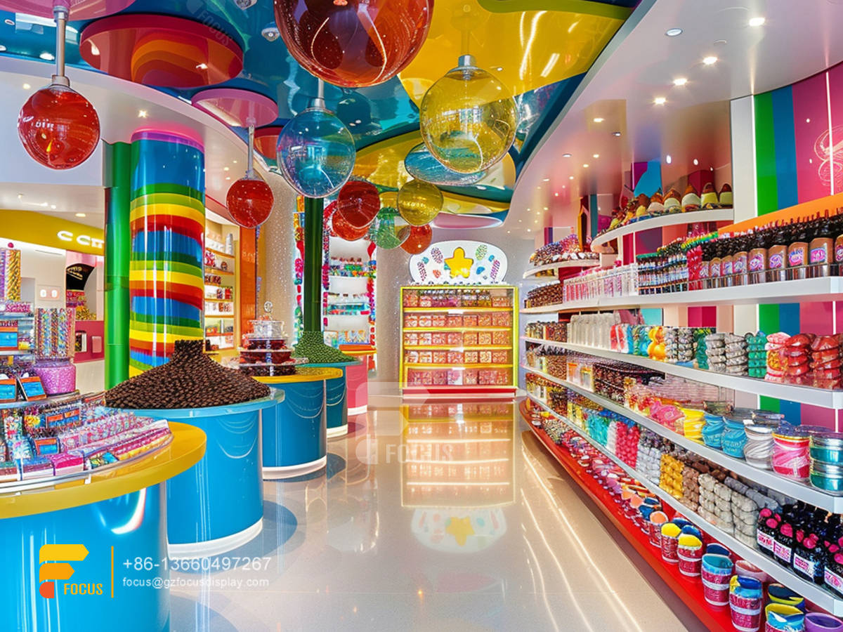 cotton candy stand holder retail snack display chocolate shop